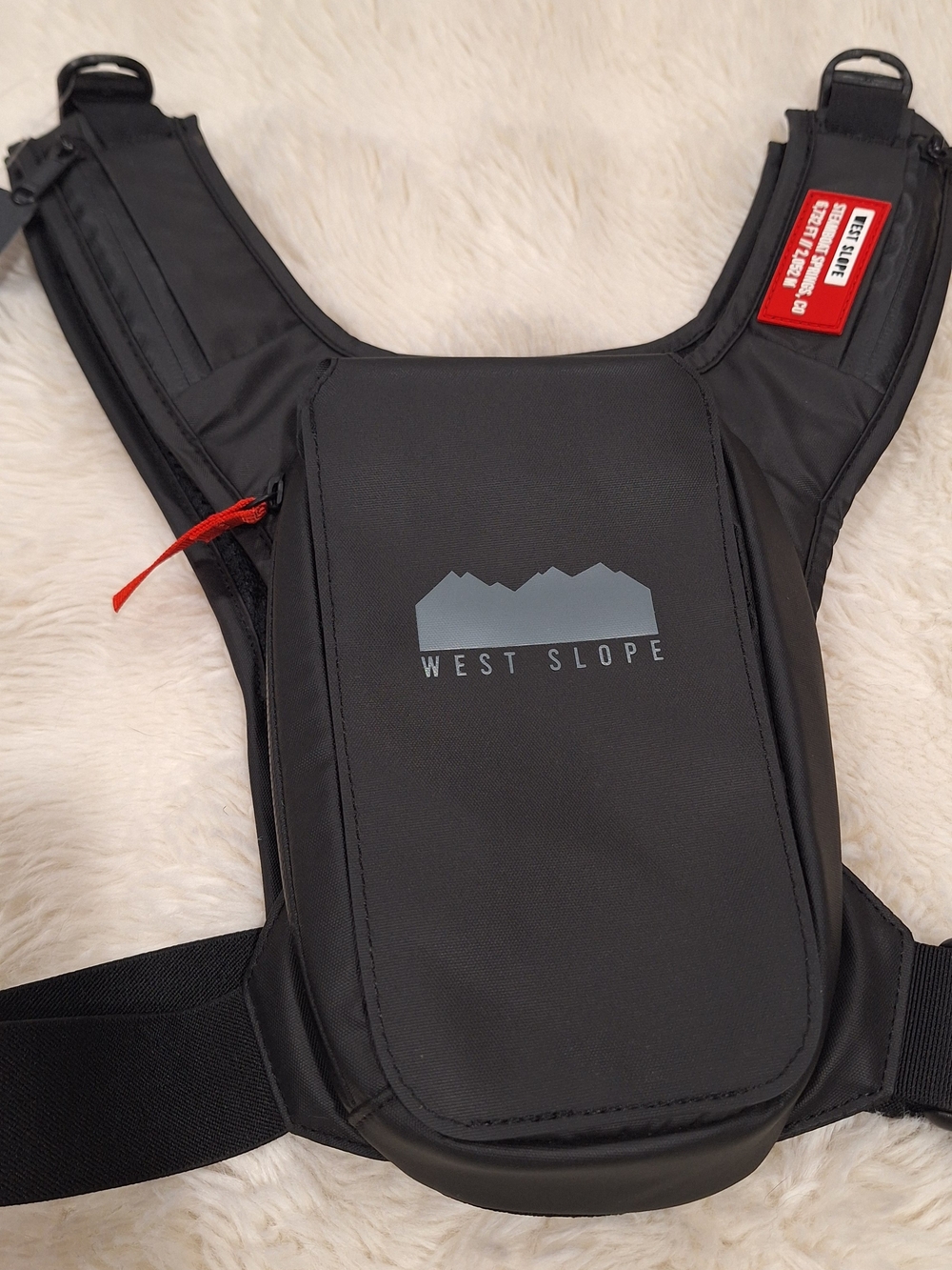 ⛷️West Slope PRO-180 Slim Chest Pack - Black - Brand New With Tags (NWT)